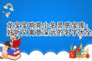 龙宝宝响亮小名灵感宝库：好听又寓意深远的名字大全