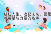 耕耘人生，收获未来：蕴藏着希望与力量的名字