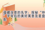 蕴藏深意的名字：探秘“仲”字背后的美好寓意及星盘匹配