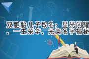 双胞胎儿子取名：星光闪耀，一生荣华，完美名字揭秘