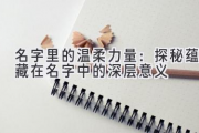 名字里的温柔力量：探秘蕴藏在名字中的深层意义