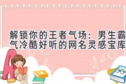 解锁你的王者气场：男生霸气冷酷好听的网名灵感宝库