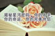 揭秘星河密码：你的名字，你的命运，你的完美伴侣