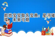 郎姓宝宝取名宝典：星河璀璨，未来可期