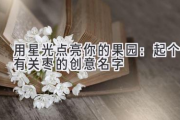 用星光点亮你的果园：起个有关枣的创意名字