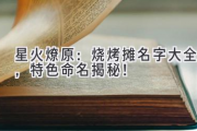 星火燎原：烧烤摊名字大全，特色命名揭秘！