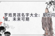 罗姓男孩名字大全：星光闪耀，未来可期