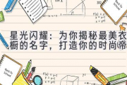 星光闪耀：为你揭秘最美衣橱的名字，打造你的时尚帝国