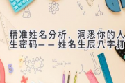 精准姓名分析，洞悉你的人生密码——姓名生辰八字打分