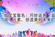 给宝宝取名：巧妙运用“滋润”元素，创造美好未来