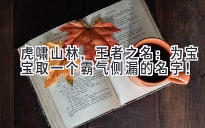   虎啸山林，王者之名：为宝宝取一个霸气侧漏的名字！