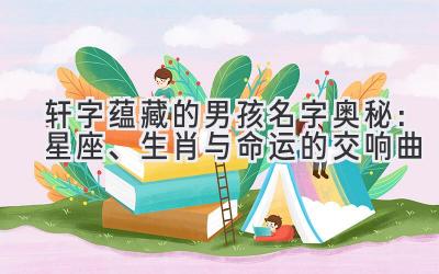  轩字蕴藏的男孩名字奥秘：星座、生肖与命运的交响曲 