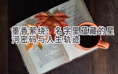  墨香萦绕：名字里蕴藏的星河密码与人生轨迹 