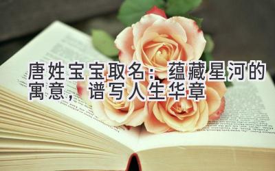 唐姓宝宝取名:蕴藏星河的寓意,谱写人生华章